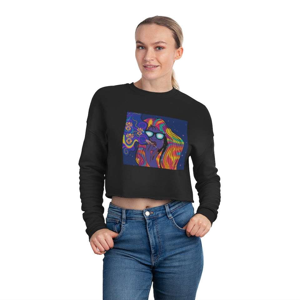 Galactic B*tch  Cropped Sweatshirt