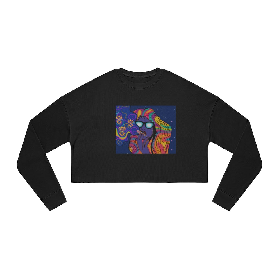 Galactic B*tch  Cropped Sweatshirt