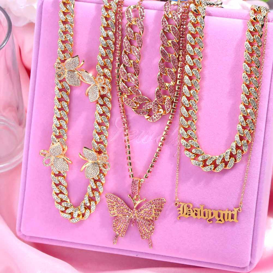 Blinged out Chain, CHAINS' or Butterflies OH MY!-Roar Respectfully