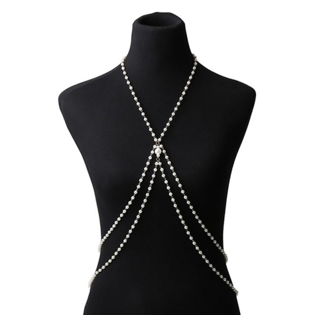 Bra chain Made of Pearls-Roar Respectfully