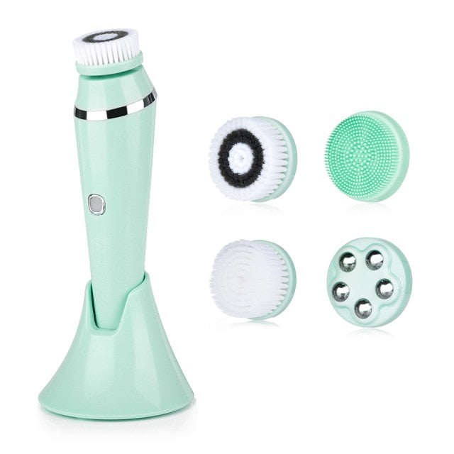 Face Cleaning Brush 4 in 1 Massage Deep Pore Cleaning-Roar Respectfully