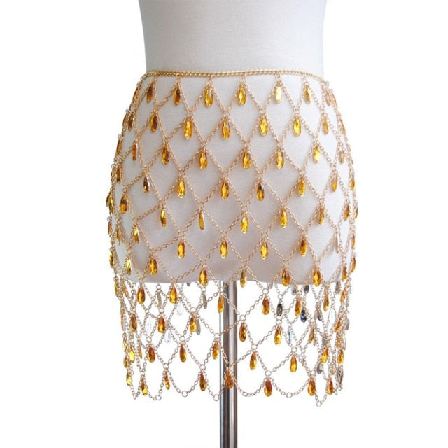 Jeweled Skirt OR Top! Can jazz up any outfit not just for the beach!-Roar Respectfully